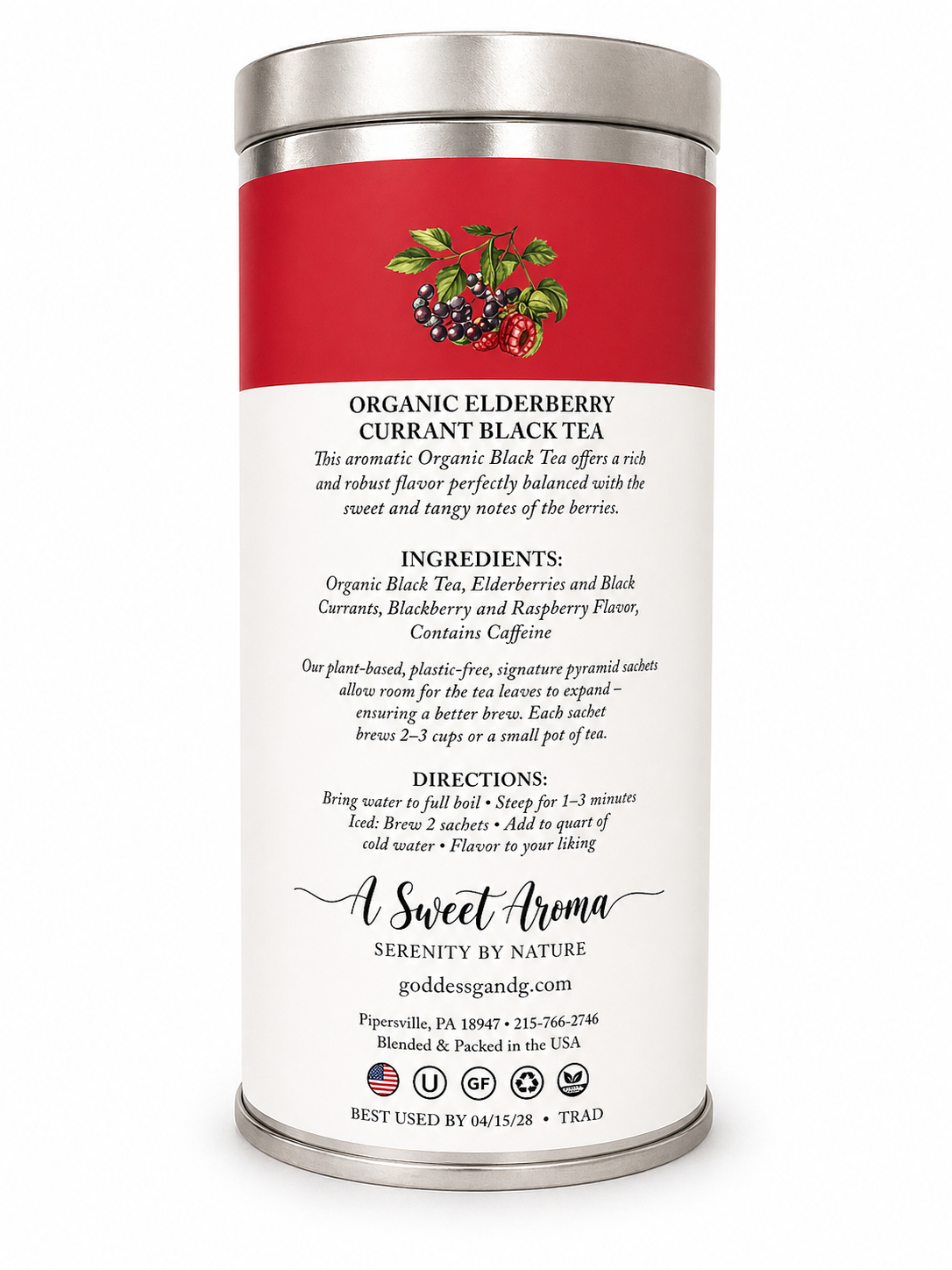 Organic Elderberry Currant Black Tea