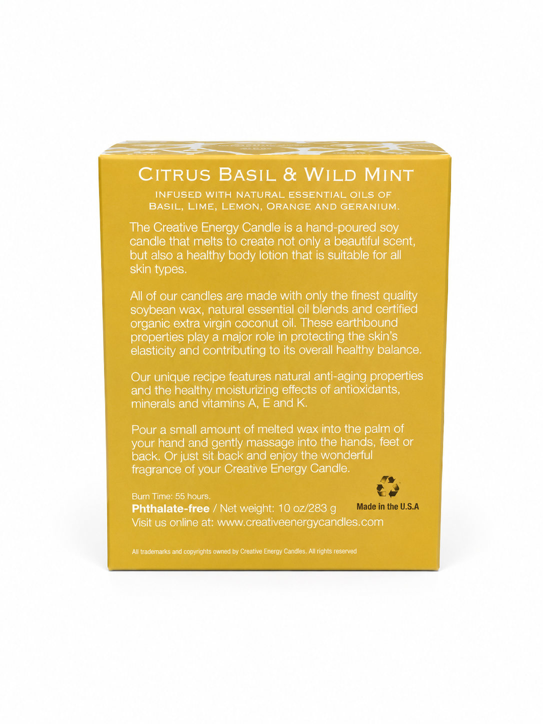 Citrus Basil & Wild Mint Lotion Candle