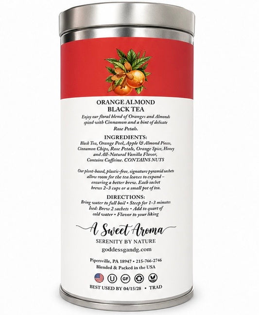 All Natural Orange Almond Black Tea